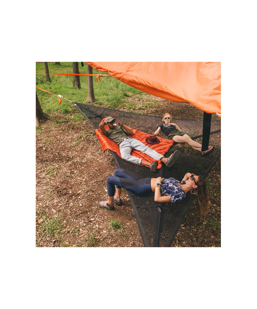 Hamac de camping aérien géant, Hamac portable multi personnes 3 points,  Tente Air Sky de la cabane dans les arbres, Hamac triangle extérieur pour  enfants, Terrasse de jardin extérieure Campi